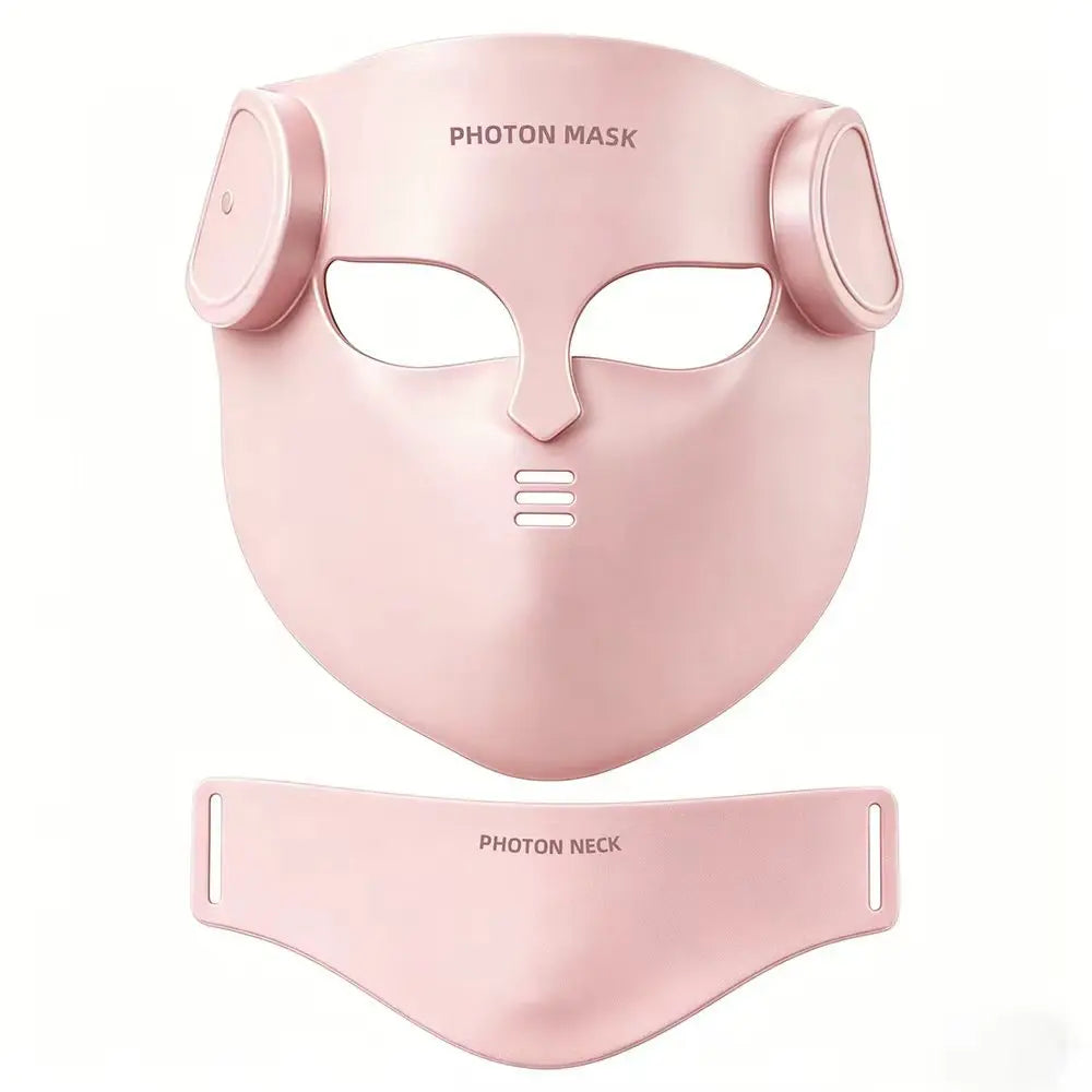 Terapia de luz roja, mascarilla Facial LED de 8 colores con cuello, mascarilla de terapia infrarroja de fotones de silicona para reducir las arrugas y el cuidado Facial del acné