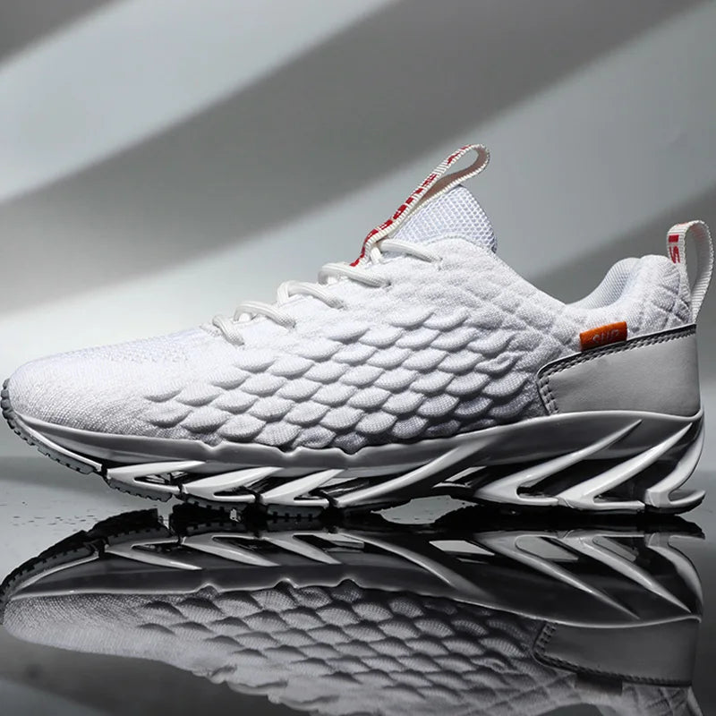 Men Running Shoes Non Slip Breathable Fashionable Outdoor Lightweight Lace Up Wear-resistant Casual Walking Shoes for Men