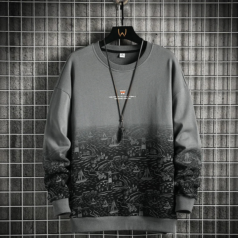 Autumn Spring 2023 Hoodies Sweatshirt For Men's  Hip Hop Punk Pullover Streetwear Casual Fashion Clothes OverSize 5XL