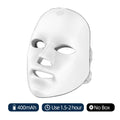 Máscara LED Facial recargable, máscara de belleza de fotones LED de 7 colores, rejuvenecimiento de la piel, estiramiento Facial en casa, blanqueamiento, cuidado de la piel, máscara de belleza