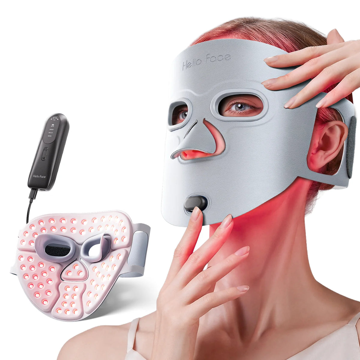 Dispositivo de máscara LED Hello Face M500S, herramienta para el cuidado de la piel, el mejor regalo para amantes, padres y amigos