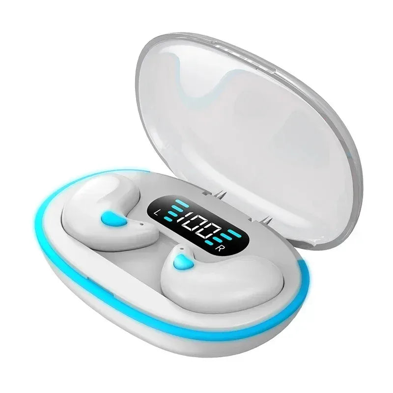 X55 auriculares inalámbricos invisibles para dormir TWS Bluetooth 5,3 auriculares ocultos IPX5 impermeables auriculares deportivos con reducción de ruido