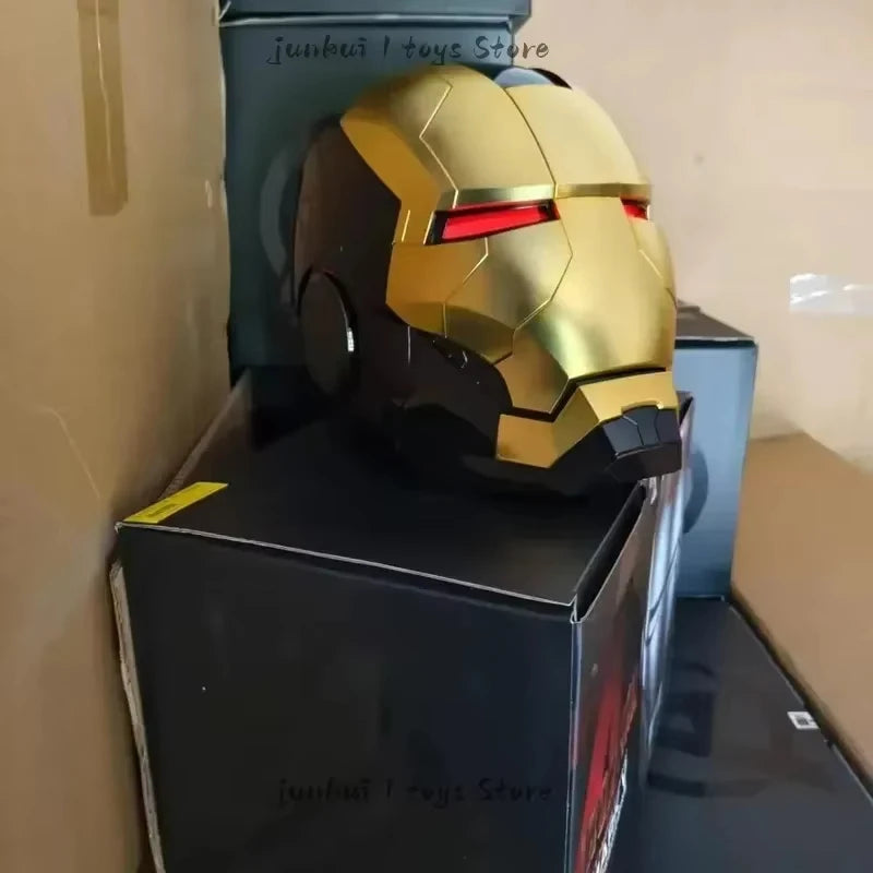 Iron Man Helmet MK5 Pro Max Voice Controlled Version Auto‑Open & Close Function Cool Display Gear Premium Collectible Gifts