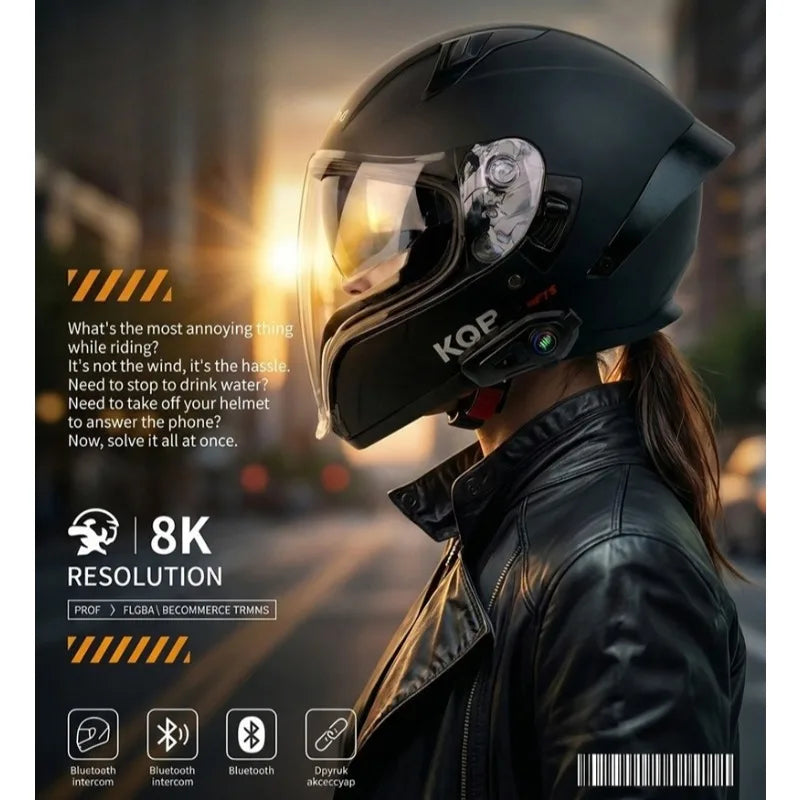 Hot Original Motorcycle Helmet, Pedal, Motorcycle Half Cover Helmet, Cascos Para Motos, Paired with Bluetooth Earphones