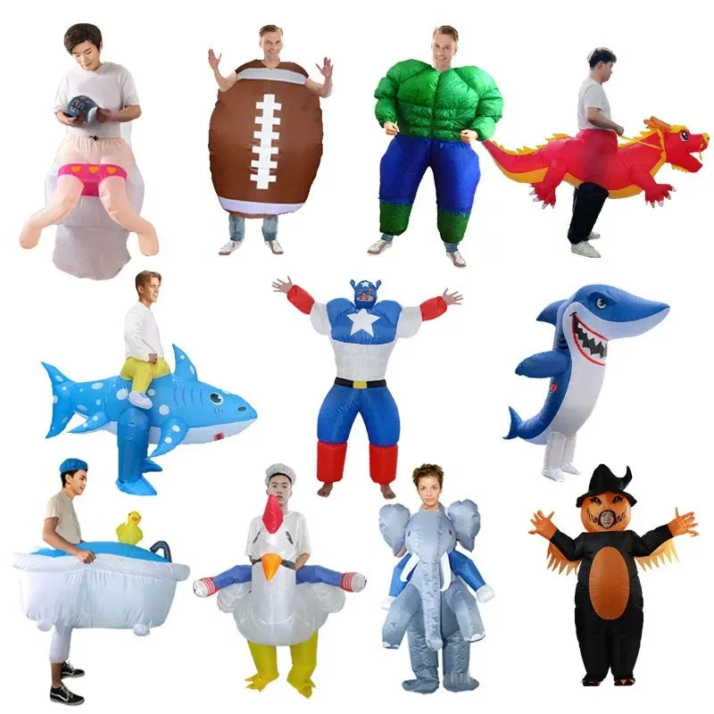 Halloween Role-Playing Inflatable Costume Set, Holiday Party Props, Animal Costumes