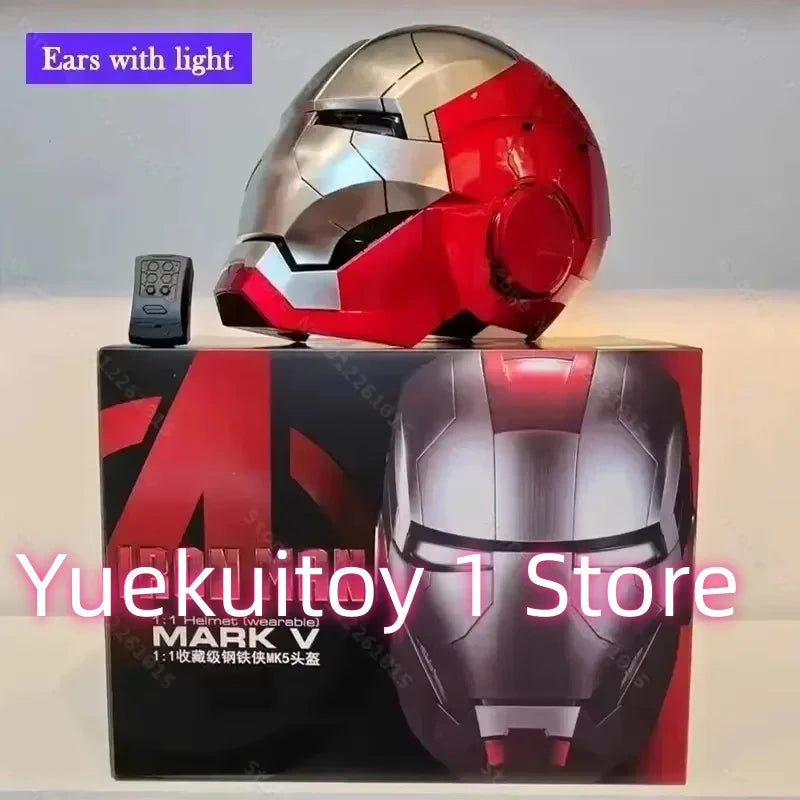 1:1 Wearable Iron Man Helmet Mk5 Mk50 Mk17 Steel Spider Man Helmet Collector'S EditionHelmet Collector'S Gift