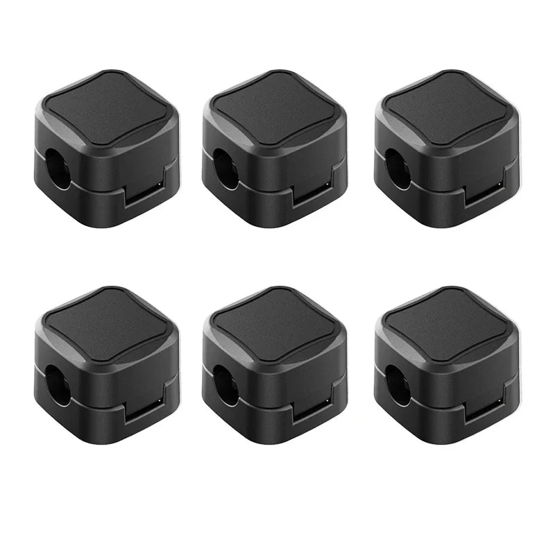 Organizador de cables magnético, gestión de cables, Clips, soporte para cables debajo del escritorio, organizador de cables para auriculares y ratones, 3/6 Uds.