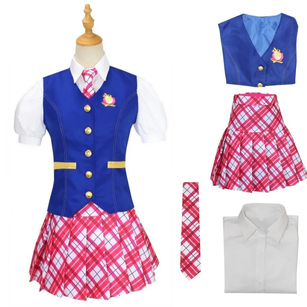 Delansey Cos uniforme Bobby's Charm Princess College Cos mismo uniforme escolar disfraz de juego de rol
