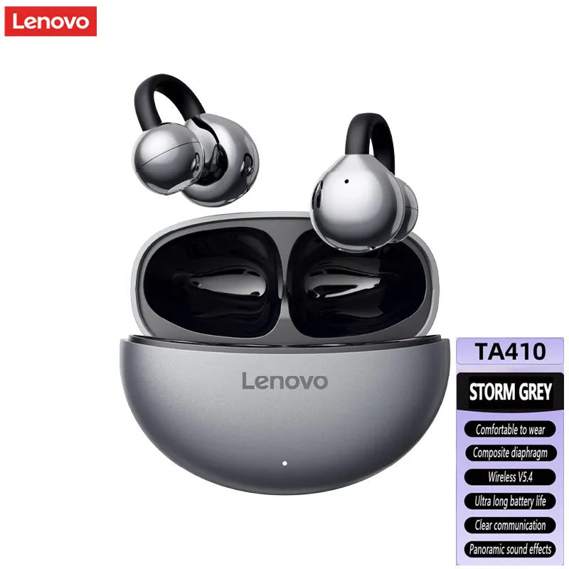Lenovo TA410 Wireless Bluetooth 5.4 Earphones TWS Panoramic Sound Effects Ultra Long Battry Life Headphones Comfortable To Wear
