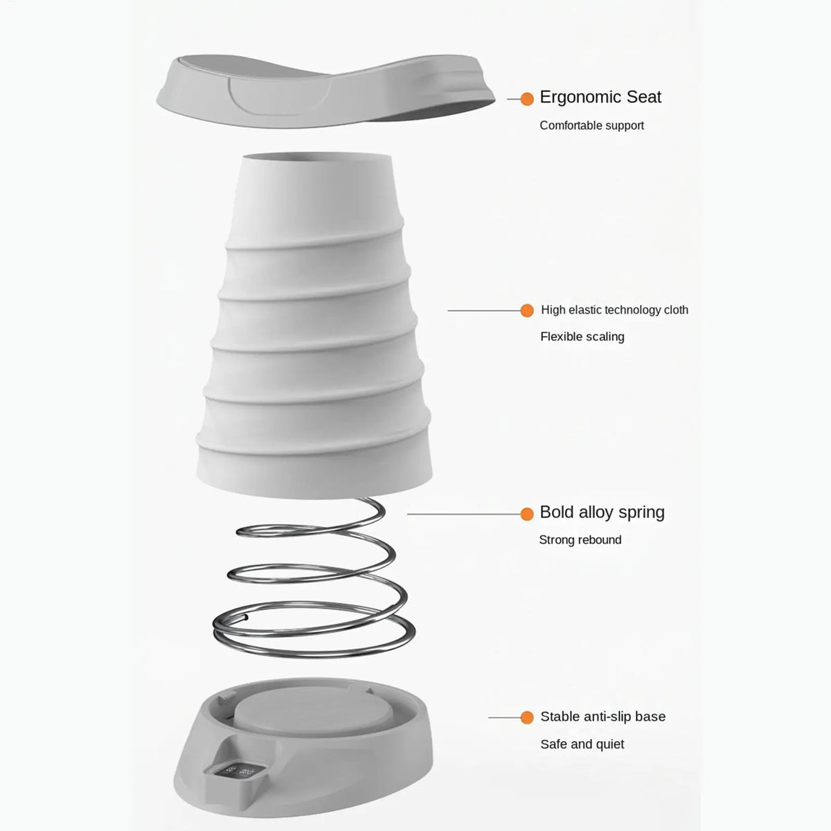 Entrenador de asistencia de realce, resorte de rebote automático, soporte de barra de realce, soporte central de cintura, equipo de entrenamiento de Fitness para Abdomen
