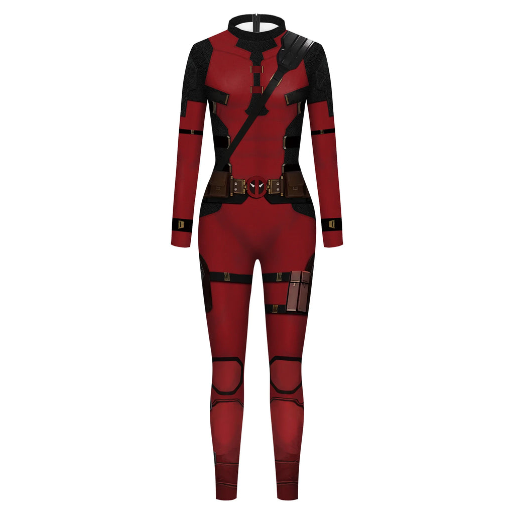 Superhéroe hombres película Deadpool Wolverine disfraces Cosplay Halloween mono actuación fiesta Zentai mono