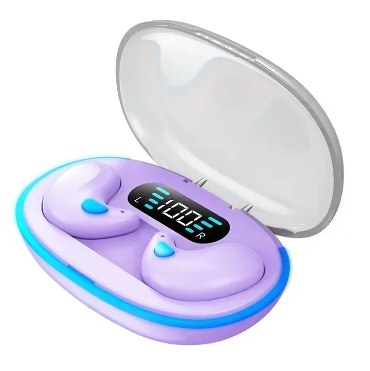 X55 auriculares inalámbricos invisibles para dormir TWS Bluetooth 5,3 auriculares ocultos IPX5 impermeables auriculares deportivos con reducción de ruido