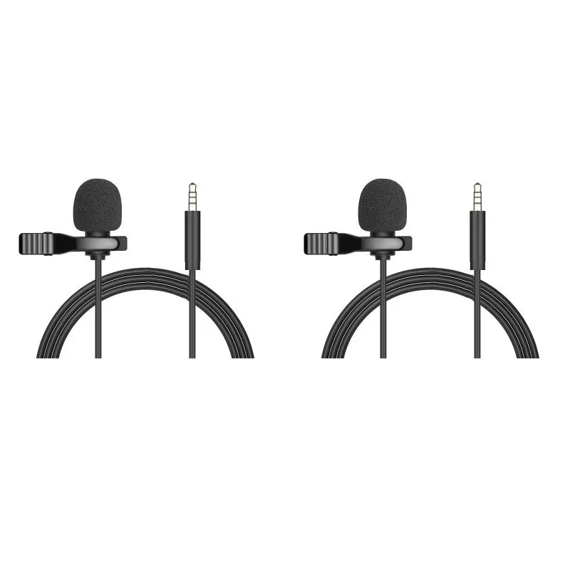 Mini micrófono Lavalier USB portátil de 1,5 m/3,5mm/tipo-c micrófono de solapa con Clip de Metal micrófono condensador para PC y portátil