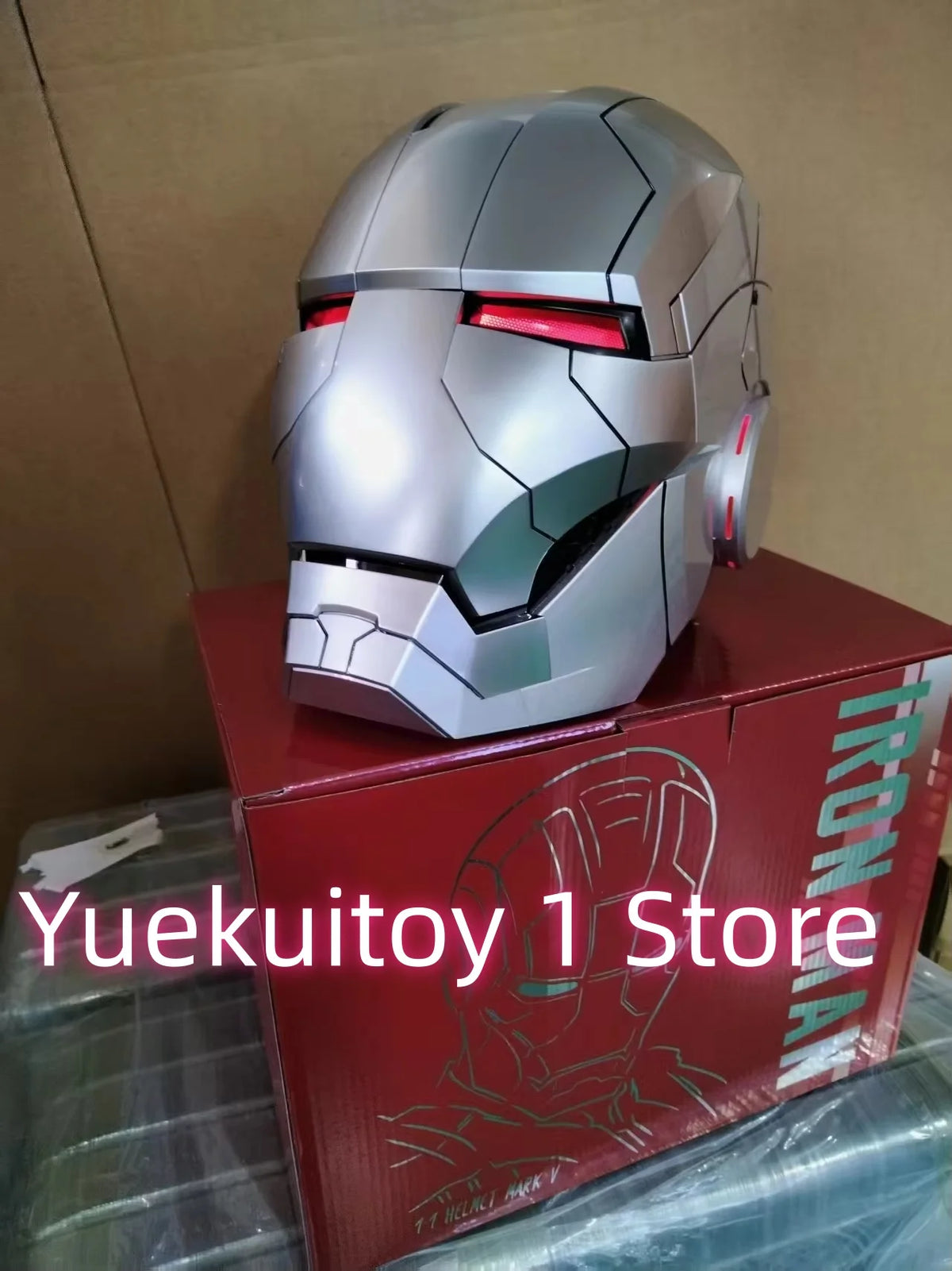 1:1 Wearable Iron Man Helmet Mk5 Mk50 Mk17 Steel Spider Man Helmet Collector'S EditionHelmet Collector'S Gift