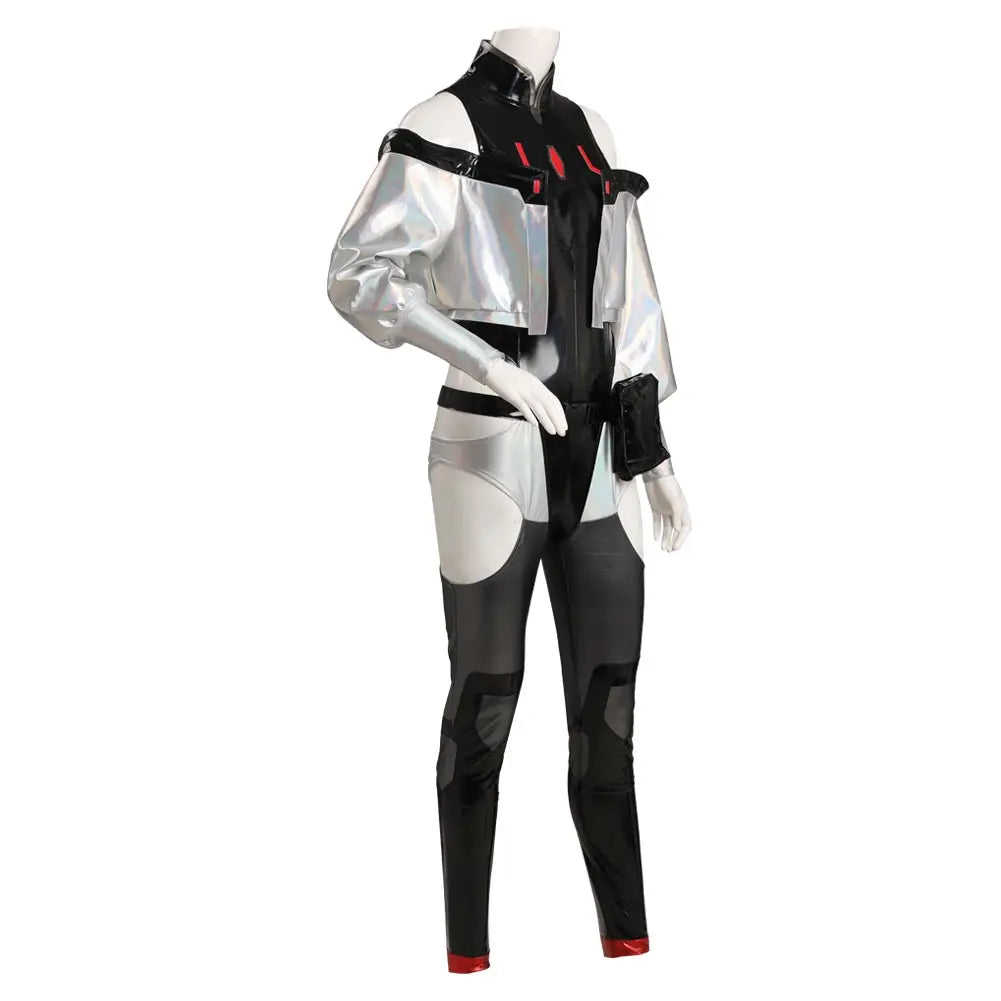 Women Lucy Cosplay Jumpsuit Waistbag Outfits Anime TV Runners Of Edge Costume Roleplay Fancy Dress Up Party Disguise Cloth