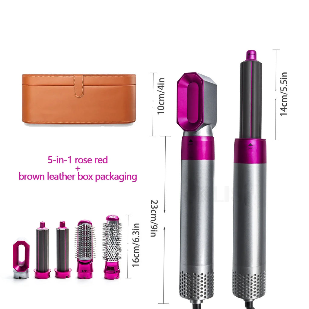 Professional 5 in 1 Hair Dryer Hot Air Comb Curler For Dyson Airwrap Hair Dryer Styling Tool Hair Straightener Hairdressing Tool