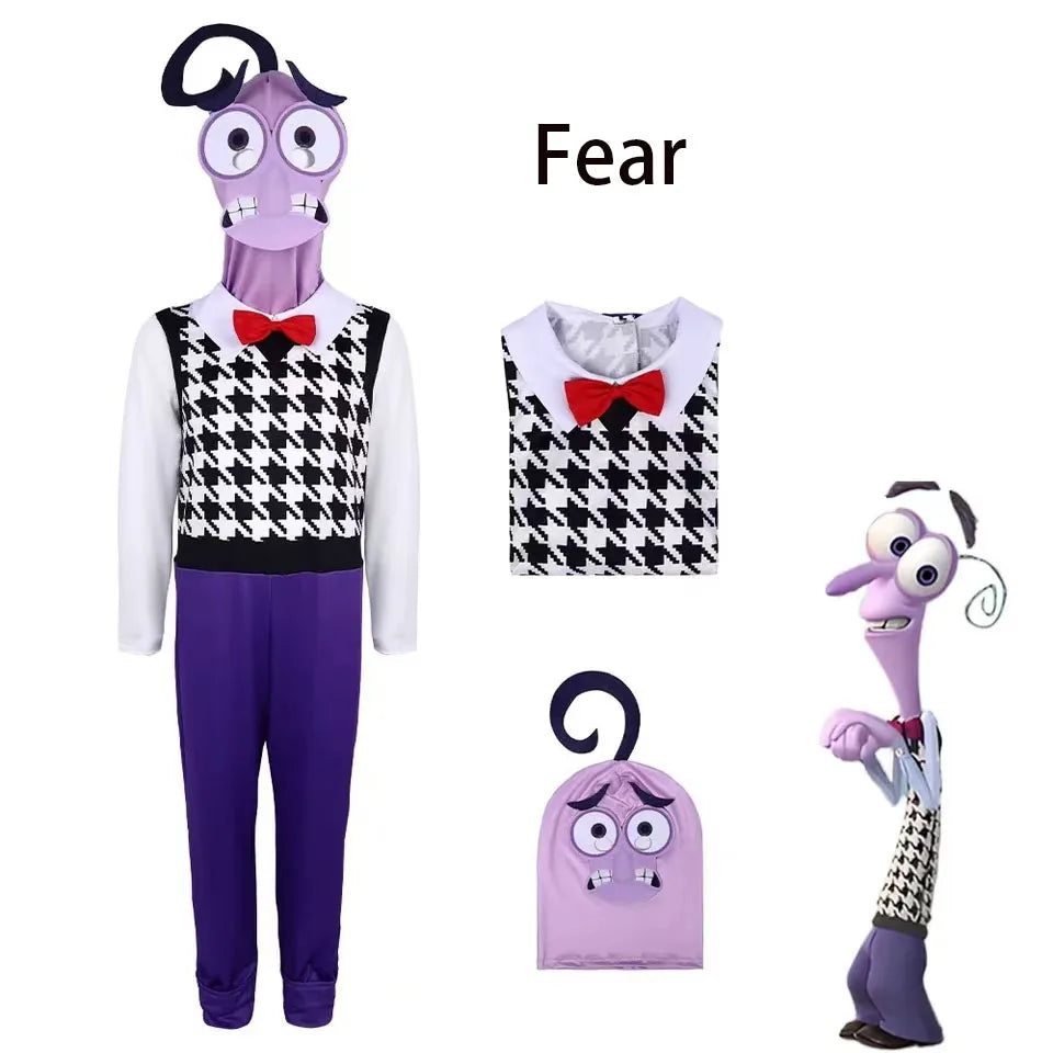 New Year Anime Movie Anxiety The Inside Out 2 Cosplay Joy Sadness Anger Disgust Fear  Cosplay Costumes Suit Adult Kids Party Set