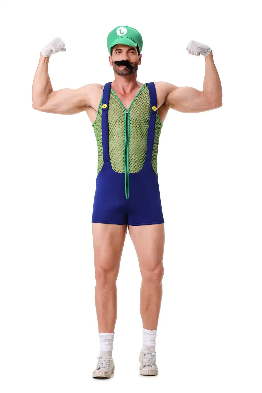 Halloween Cosplay hombres Anime Super Luigi Bros mono hueco mono disfraz carnaval fiesta disfraz fontanero