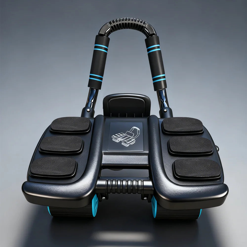 Ejercitador de rueda Abdominal con diseño de seis codos, rebote automático, antideslizante, gimnasio en casa, equipo de Fitness, deslizador de entrenamiento Abdominal