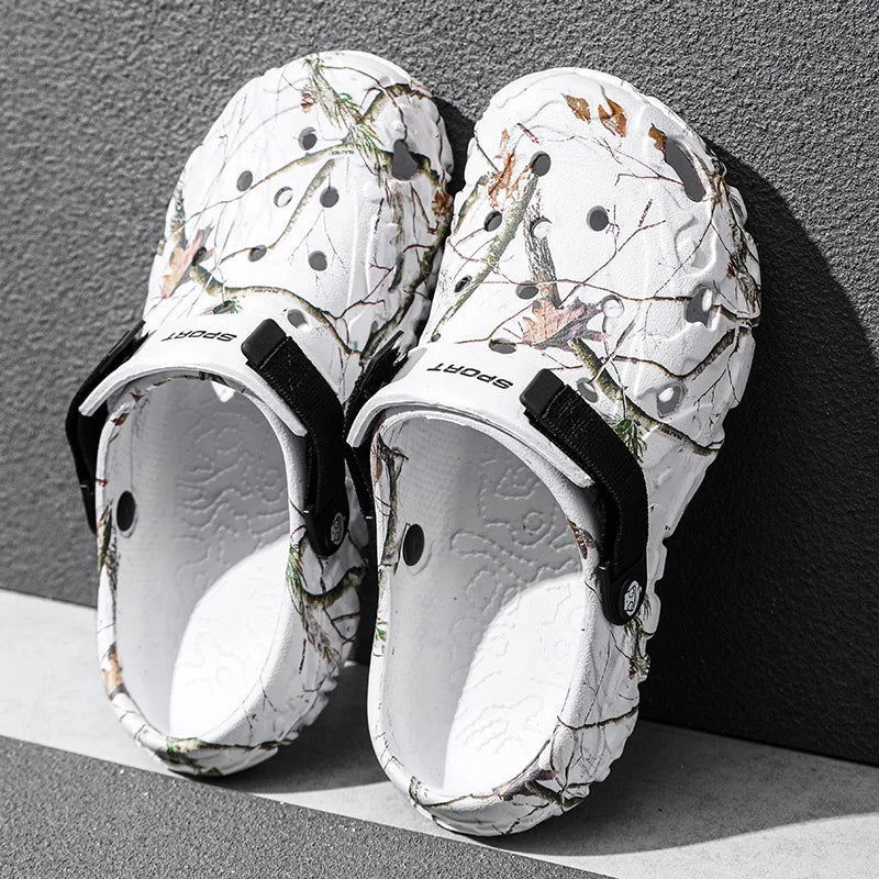 Summer Men's Clogs Sandals Home Garden Shoes Comfortable Men Women Slippers Non-Slip Soft Bottom Flip Flop Sandals Big Size46 47