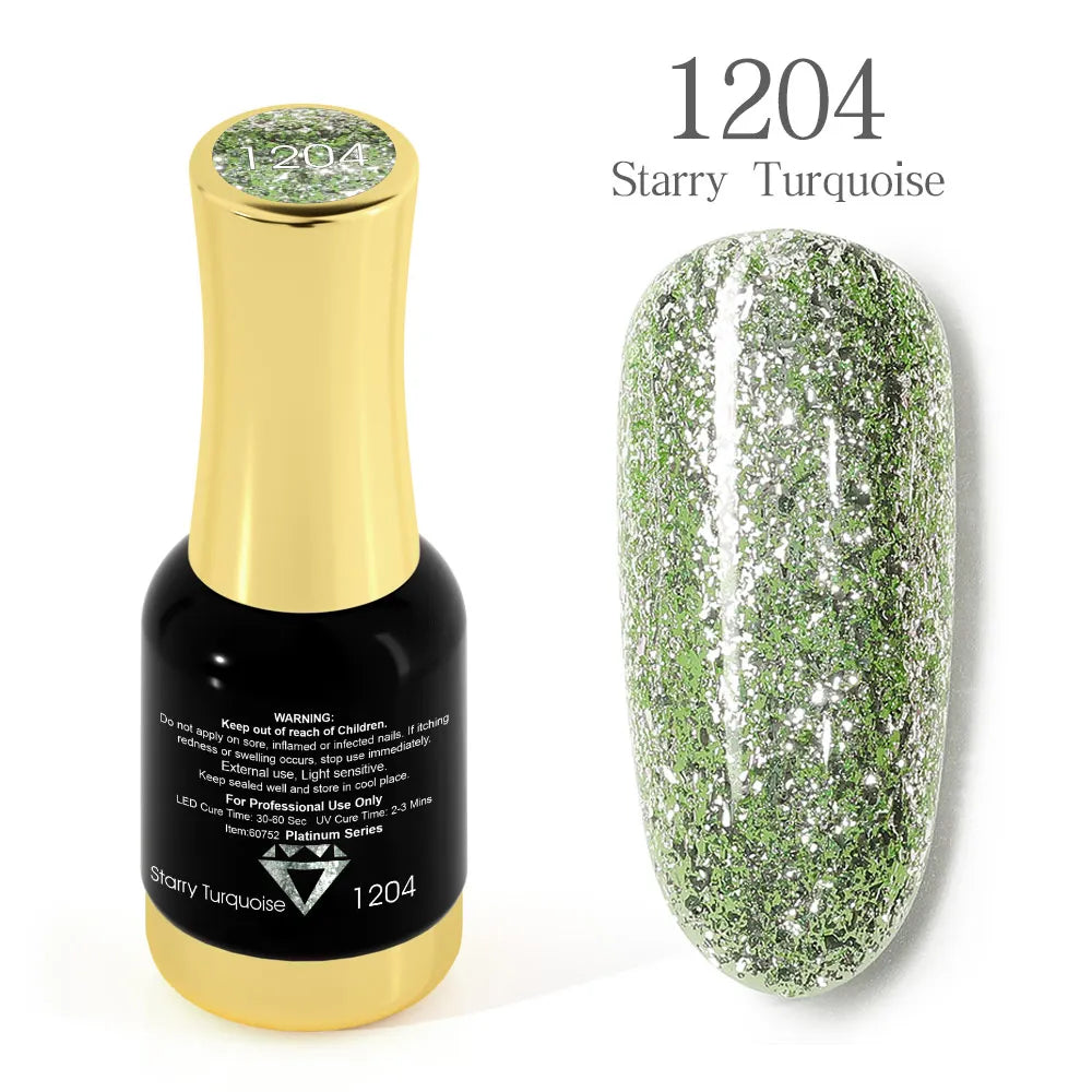 Venalisa Super Color Gel Varnish 12ml Diamond Shining Glitter Sequin Starry Platinum Nail Enamel Long Lasting Time Gel Polish