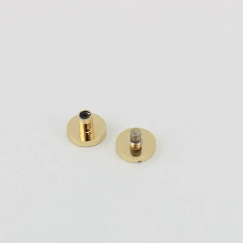 10-50-200pcs High Quality Binding Screws Nail Rivets Album Leather Copper Leather Craft Belt Wallet Solid Screws chicago rivet