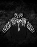2025New American Style Men's Hooded Sweatshirt Trendy Brand Dark Style Sports Fitness High Street Autumn Winter Men's Sweatshirt