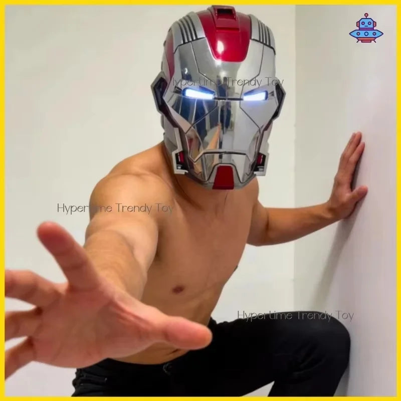 Iron Man Helmet MK5 Pro Max Voice Controlled Version Auto‑Open & Close Function Cool Display Gear Premium Collectible Gifts
